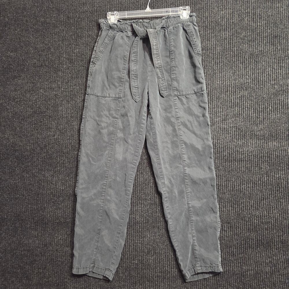 Aerie Paperbag Waist Joggers Small Petite Gray 100% Lyocell Comfy Pants
